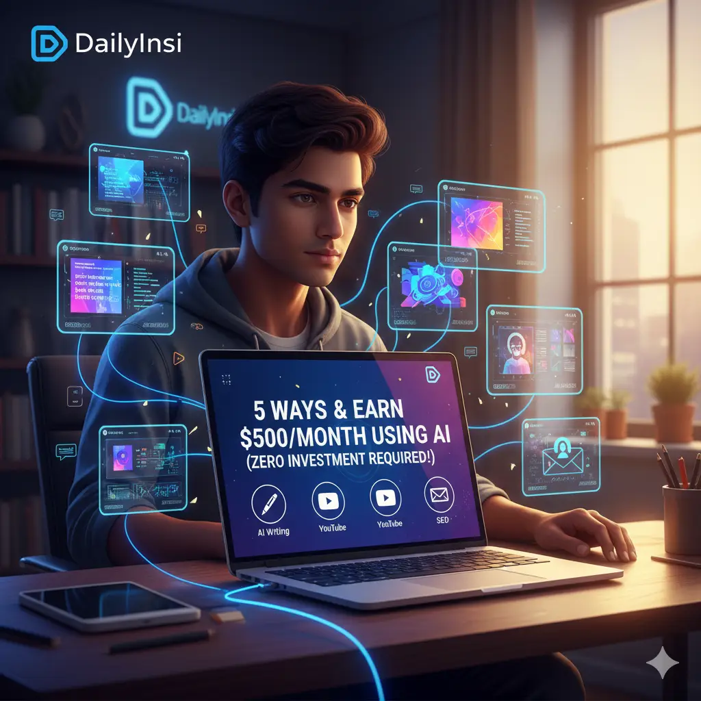 Use Earn money online using AI without investment for the image below